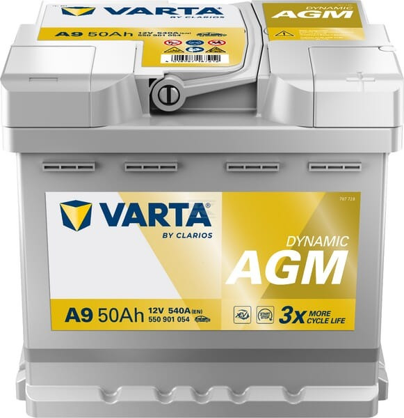 ACUMULATOR VARTA 50AH 540A AGM A9 550901054 ~