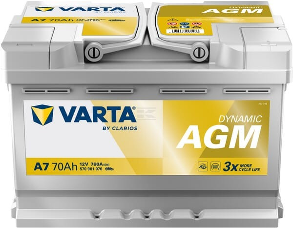 ACUMULATOR VARTA 70AH 760A AGM A7 570901076 ~