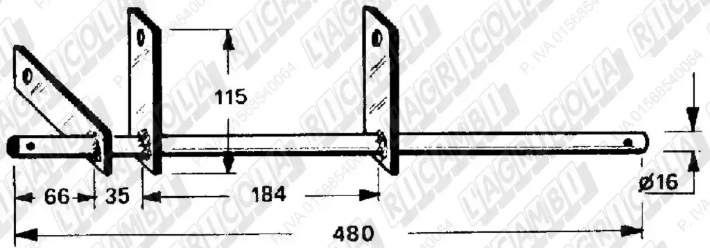 AX DEGAJOR 63.510 1111/3880 046977 NEW HOLLAND SGORBATI