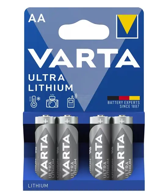 BATERII 1.5V LR6 AA LITHIUM 4BUC VT6106301404 VARTA ~