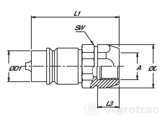 CUPLA RAPIDA HID SKPM12C06