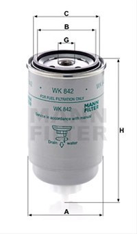FILTRU COMBUSTIBIL MANN WK842 8001013 