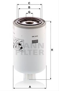 FILTRU COMBUSTIBIL MANN WK9165X 8001068