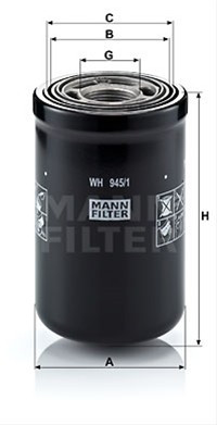 FILTRU HIDRAULIC MANN WH945/1 8002180