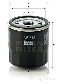 Filtru motor Mann W712