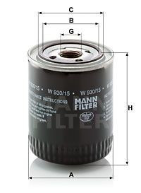 FILTRU MOTOR MANN W930/15 8002199 