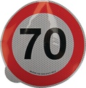 Indicator autocolant Mazon limită viteză 70km/h WB7970IT