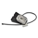 Lampă gabarit LED cu suport Humbaur 12V dreptunghiulară, albă pentru remorcă