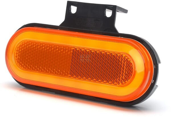 Lampă gabarit LED portocalie dreapta sau stânga LA30154 pentru remorcă