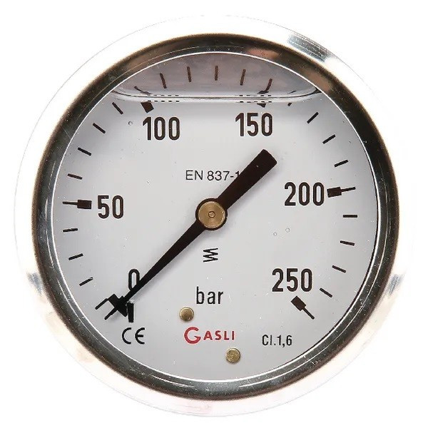 MANOMETRU 0-250BAR 1/4'' 63MM MA63250B04SSGF
