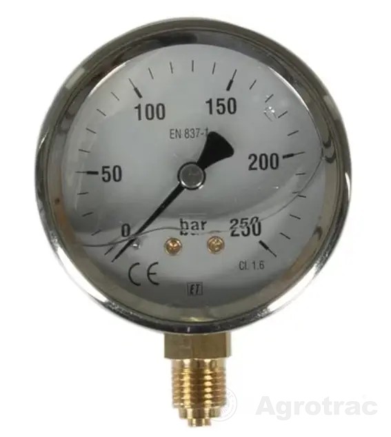 Manometru 0-250BAR 1/4'' 63MM MA63250L04SSGF