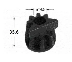 PINION CIOC 62.612 RS3787C 58-0032 06.06.023 MODEL VECHI GALL RASSPE