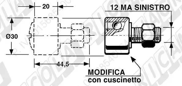 ROLA PICK-UP 58.161 05.05.021 + 05.05.022 B126907 GALLIGNANI