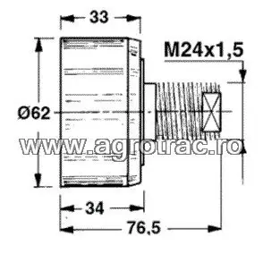 ROLA PISTON 58.107 1105.18.01.78 52-0013 AMA WELGER