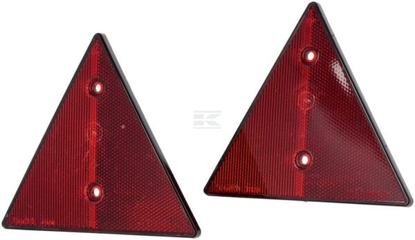 Set 2 triunghiuri reflectorizante roșii