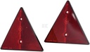 Set 2 triunghiuri reflectorizante roșii