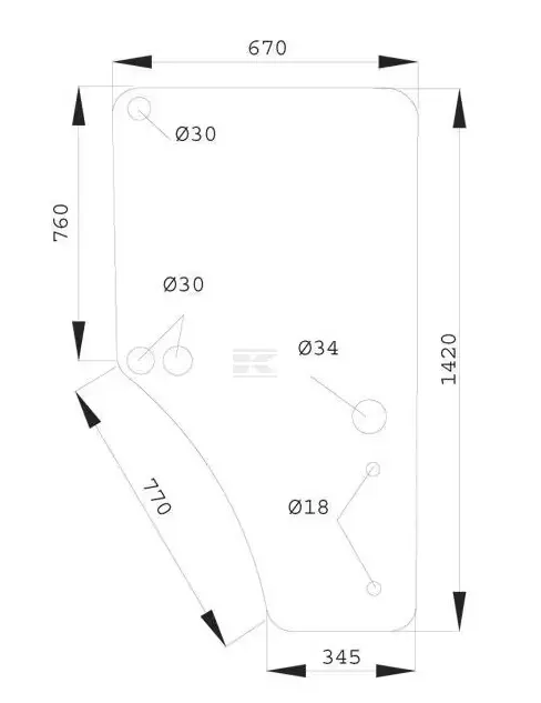 USA STICLA 650886606 DREAPTA L169103KR JD