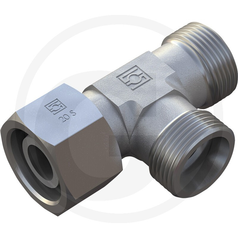 Niplu T hidraulic 2x M12x1.5 M + 1x M12x1.5 F STAUFF