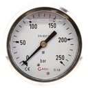 Manometru 0-250bar cu glicerina filet 1/4"