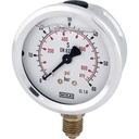 Manometru Wika 63mm 0-60bar cu glicerina, filet 1/4"