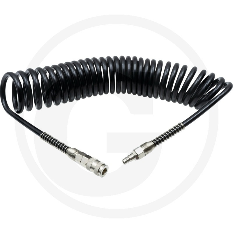 Furtun aer spiralat 7.5m Granit black edition