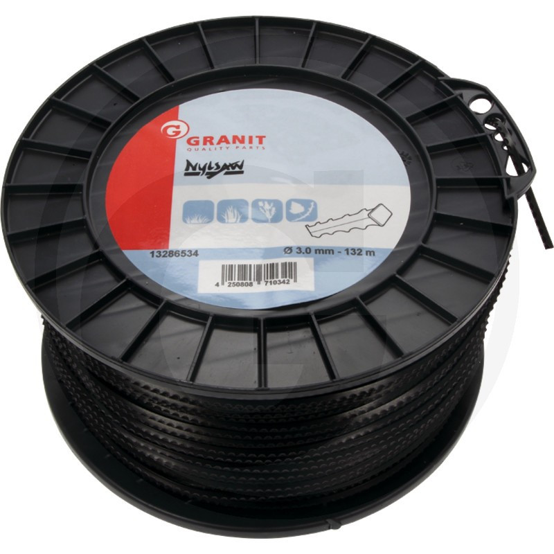 Fir taiat dintat 3mm negru pentru motocoasa