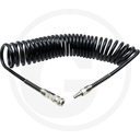 Furtun aer spiralat 10m Granit black edition