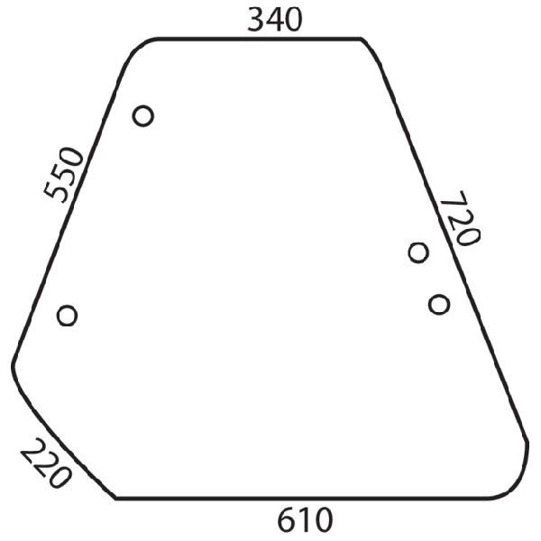 Geam lateral cu deschidere 5124412 dreapta sau stanga pentru Fiat