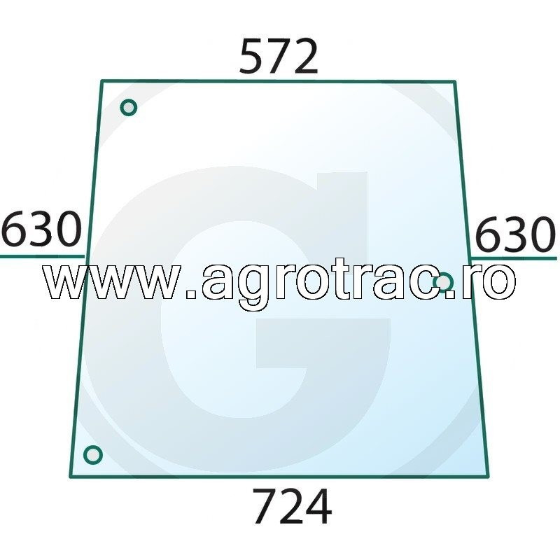 Geam lateral 520589 pentru Case IH