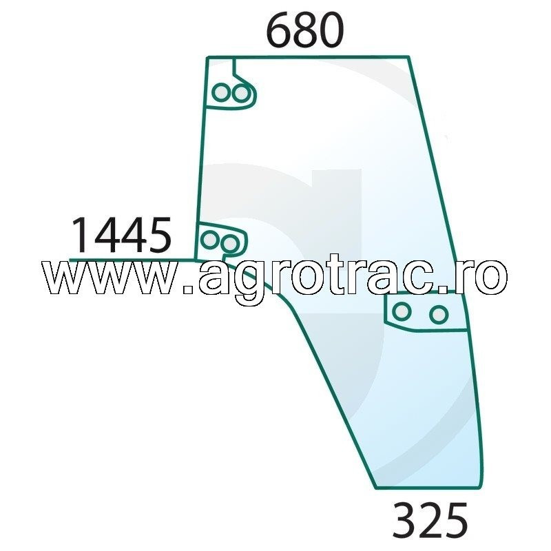 Ușă sticlă 1-34-621-091, dreapta, pentru Case IH New Holland Steyr