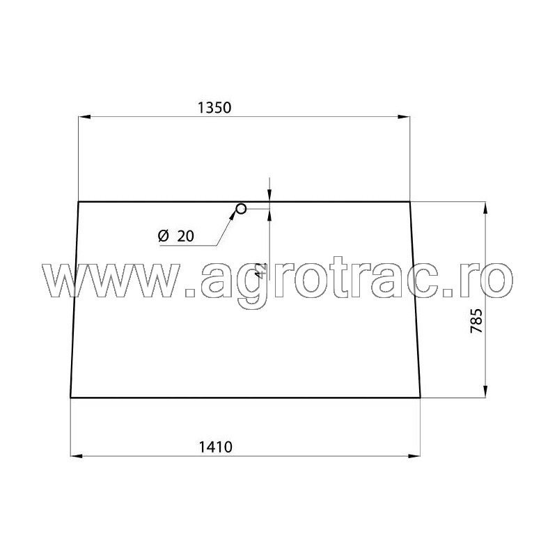 Geam fata 275500210100 pentru Fendt