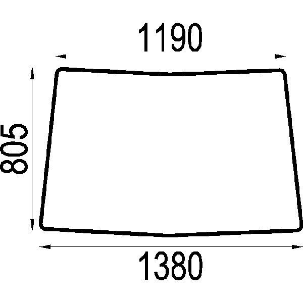 Parbriz fata L213346 pentru John Deere