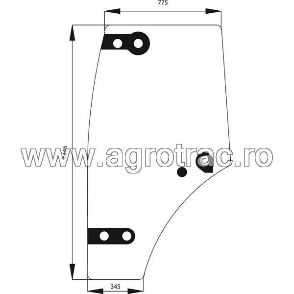 Ușă sticlă 6005029102, stânga, pentru Renault