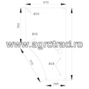 Ușă sticlă L169103, dreapta, pentru John Deere