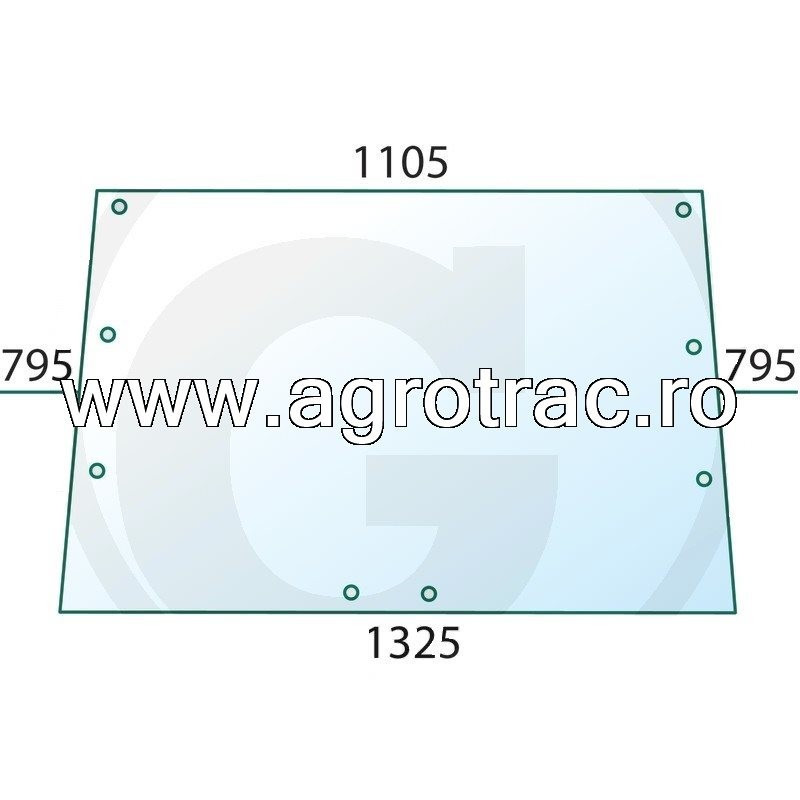 Parbriz fata 520594 pentru Case IH 433