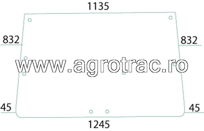 Parbriz spate L57978 pentru John Deere