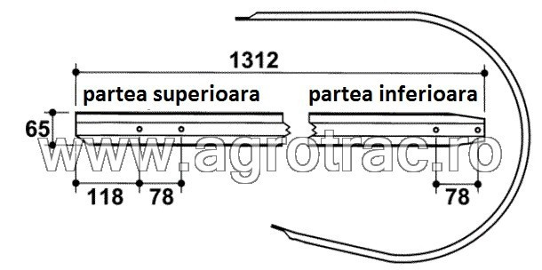 Tabla pick-up 59.302 pentru Ama 153163175 183