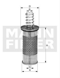 Filtru hidraulic Mann HD1053