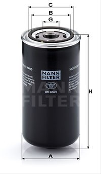 Filtru hidraulic Mann WD950/3