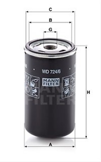 Filtru hidraulic Mann WD724/6