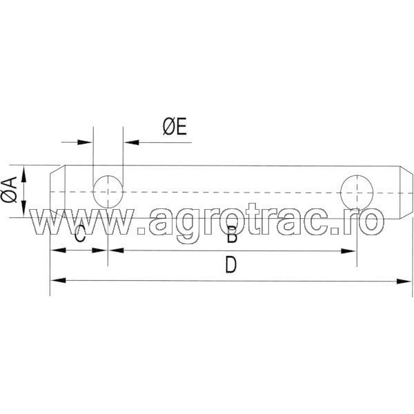 Bolt tirant centran cat. 1