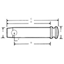 Bolt tirant centran cat. 1 19x92mm