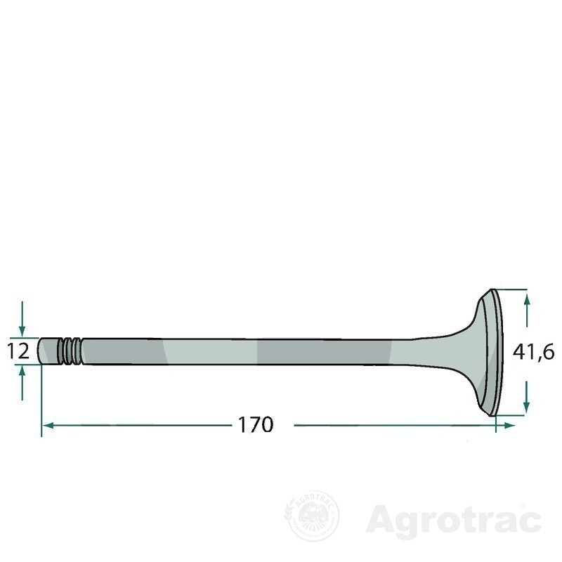 Supapa evacuare 154042048 pentru Motor Deutz FL514