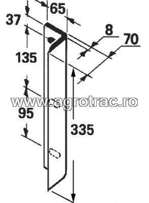 Cutit piston 1116.16.02.21 pentru Welger