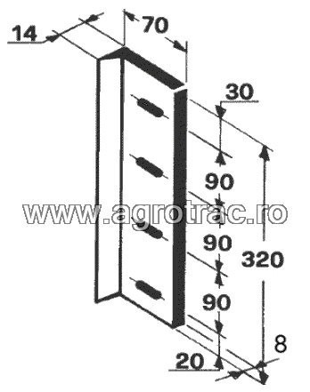 Cutit piston 1122.03.05.01 pentru Welger AP52