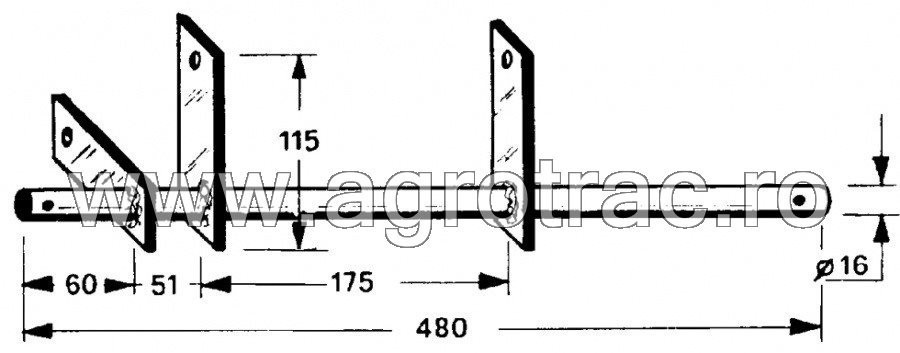 Ax degajor 543950 pentru New Holland