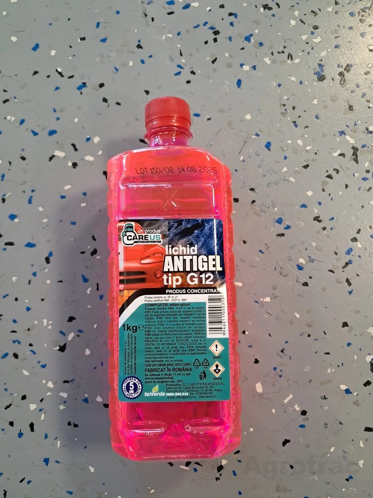Antigel rosu G12 -30*C concentrat 1L