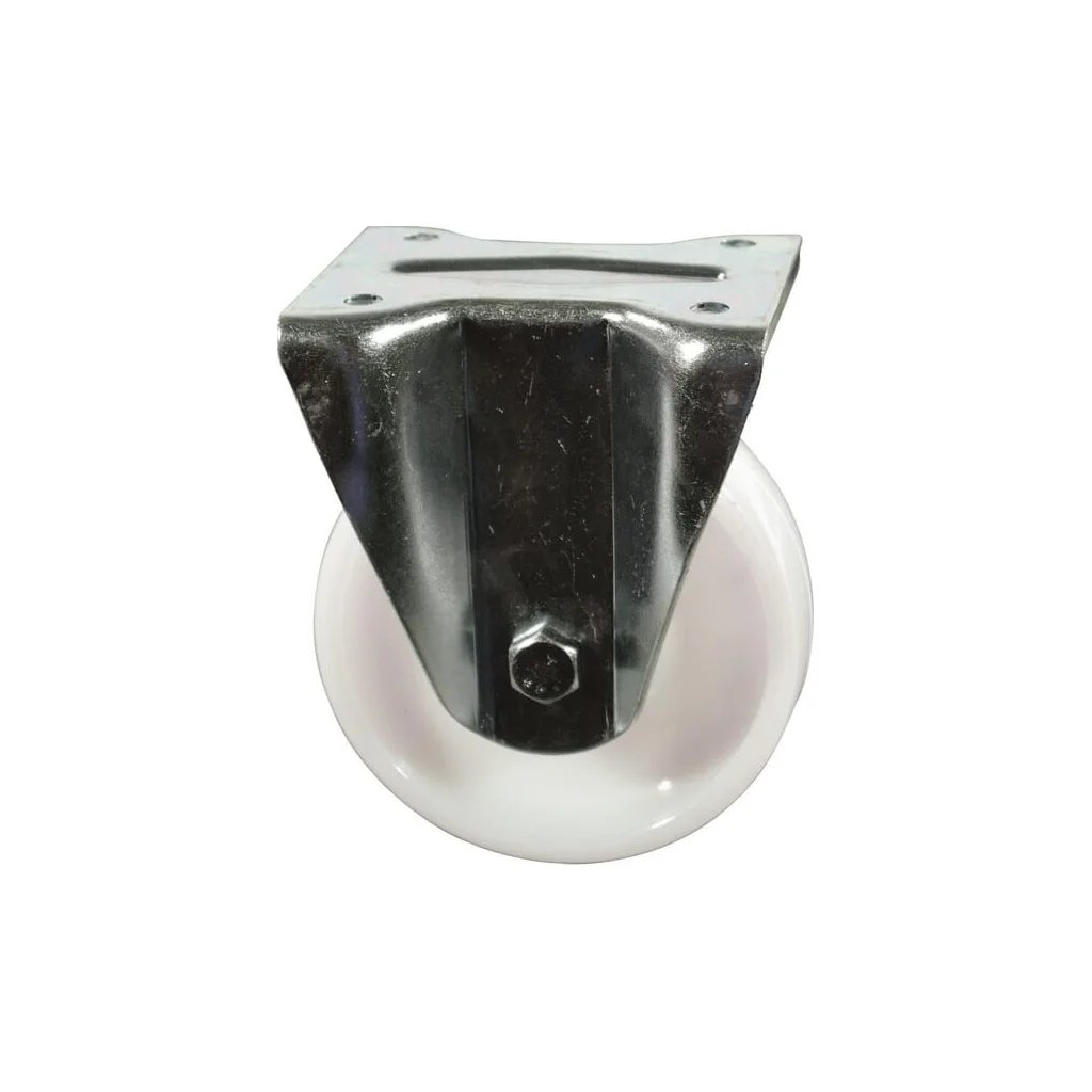 Roată pivotantă fixă, roată poliamidă: diametru 100x35mm, fixare cu placă: 100x85mm, Sarcină: 110kg, Ro-Carr WH51NK100
