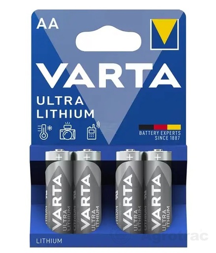 [29488] BATERII 1.5V LR6 AA LITHIUM 4BUC VT6106301404 VARTA ~
