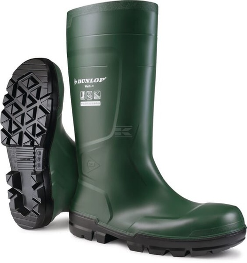 [NB2KL0144] Cizme de protecție verzi Dunlop Work-IT S5 mărimea 44